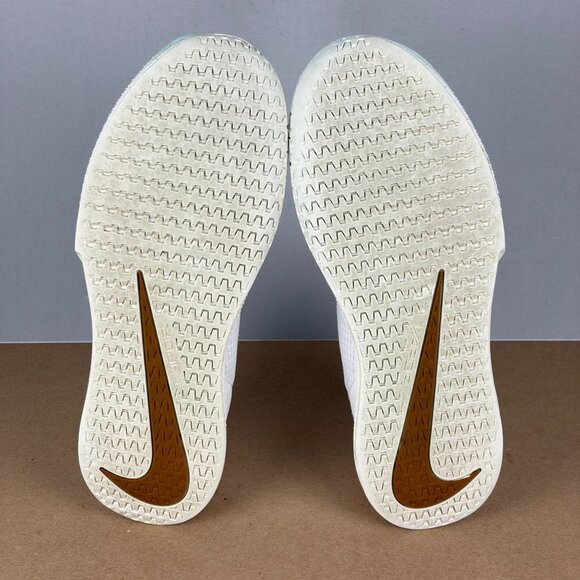 Nike Court Vapor Lite 2 HC Low Tennis Shoes Womens 8.5 White Sail Desert Ochre - Picture 7 of 11